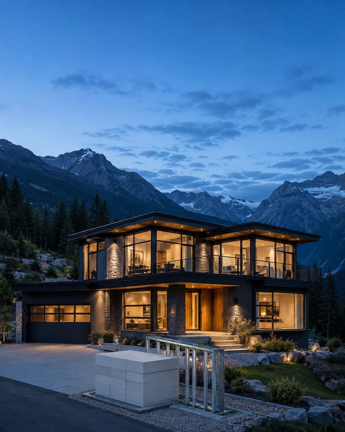 Framecrete Haus NM — completed prototype exterior