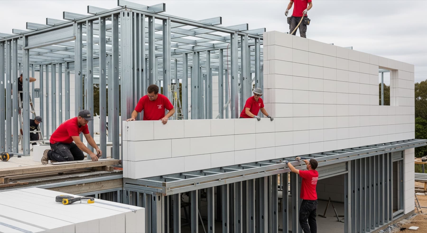 Framecrete construction in Aruba