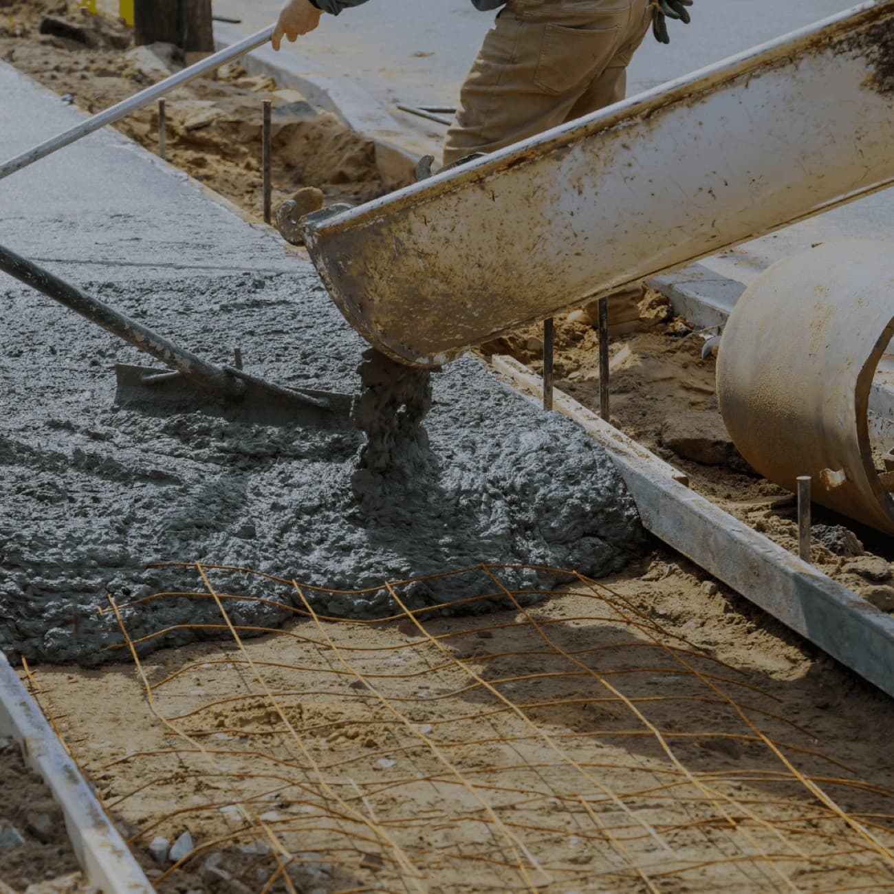On-site foundation work for a Framecrete build in Barbados