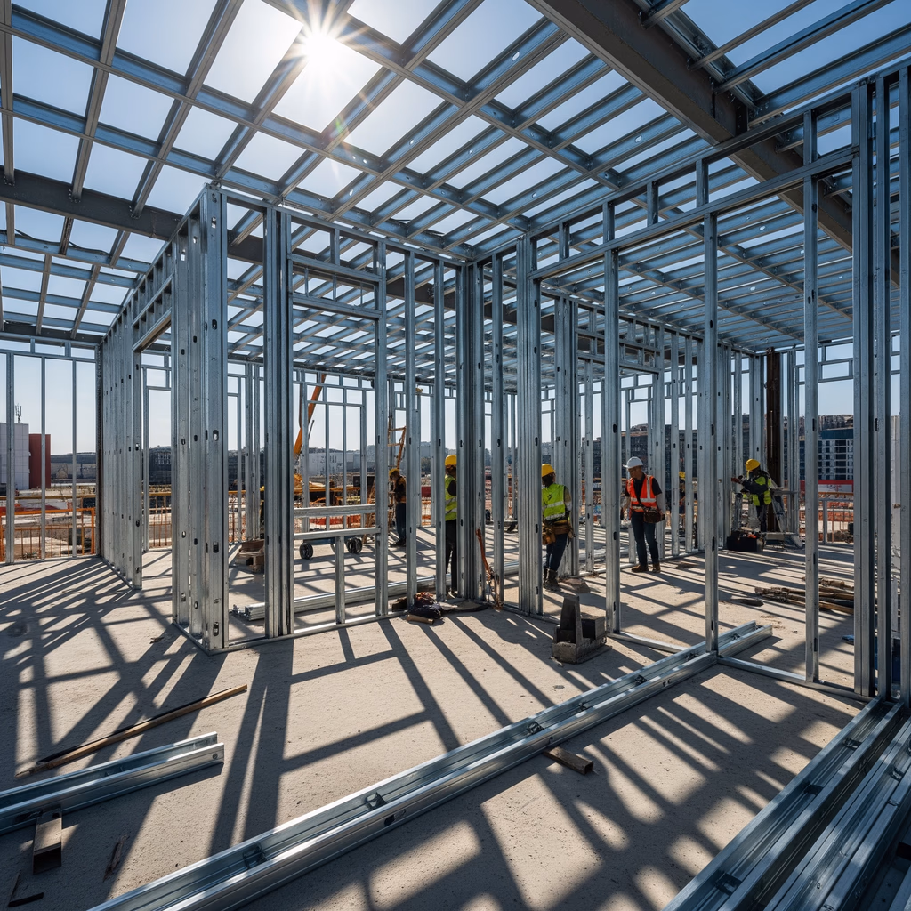 Intelligent steel framing structure