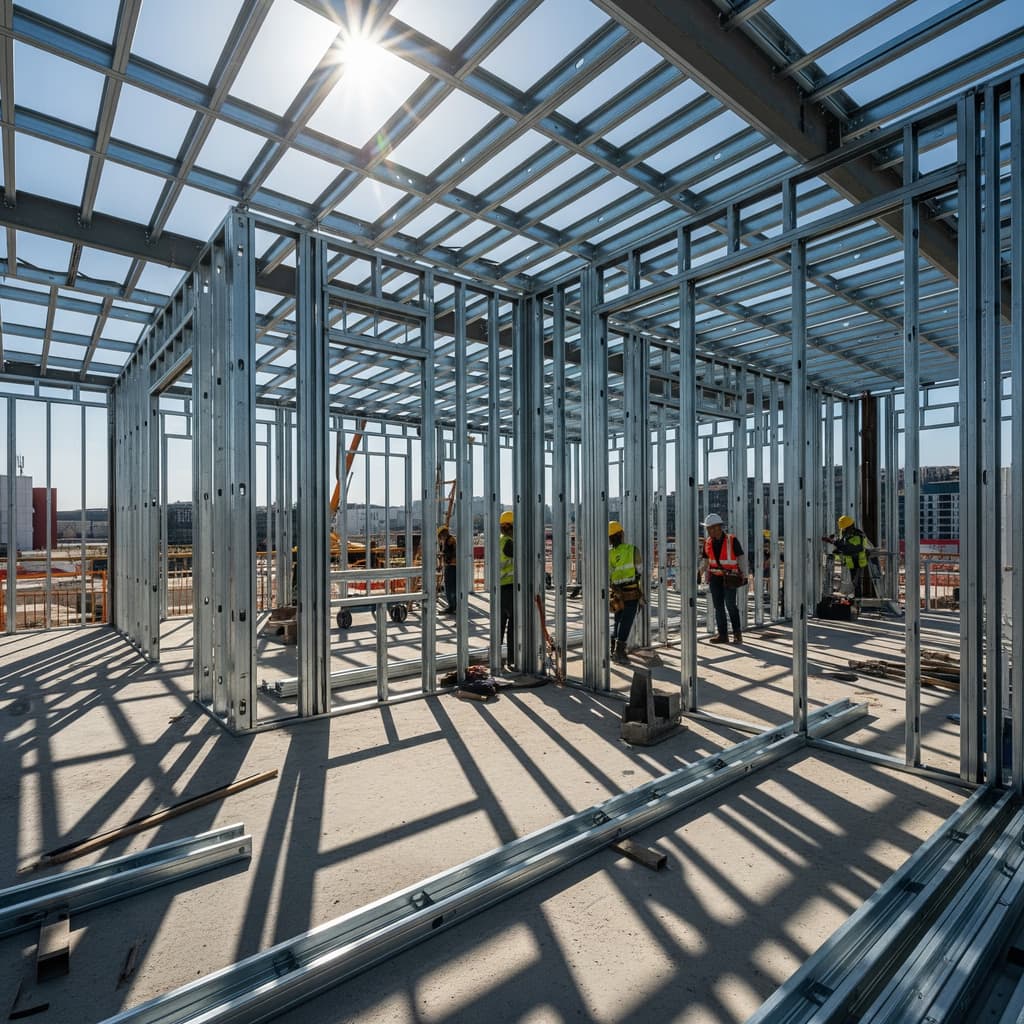 Intelligent steel framing structure